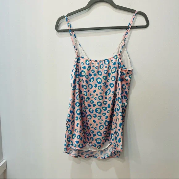 NWT HEYSON Blouse Tank Cami Large Satin Spaghetti Strap Pink Sz small - Picture 3 of 6